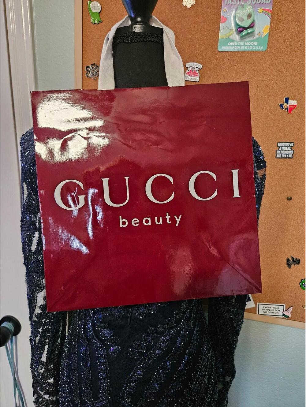 Gucci beauty empty gift bag